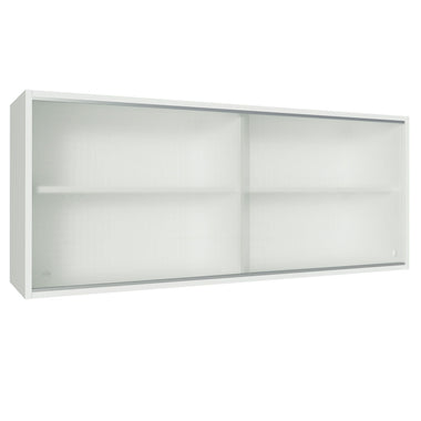 Armário Aéreo Madesa 2 Portas de Correr de Vidro para Cozinhas Glamy, Lux e Reims Branco