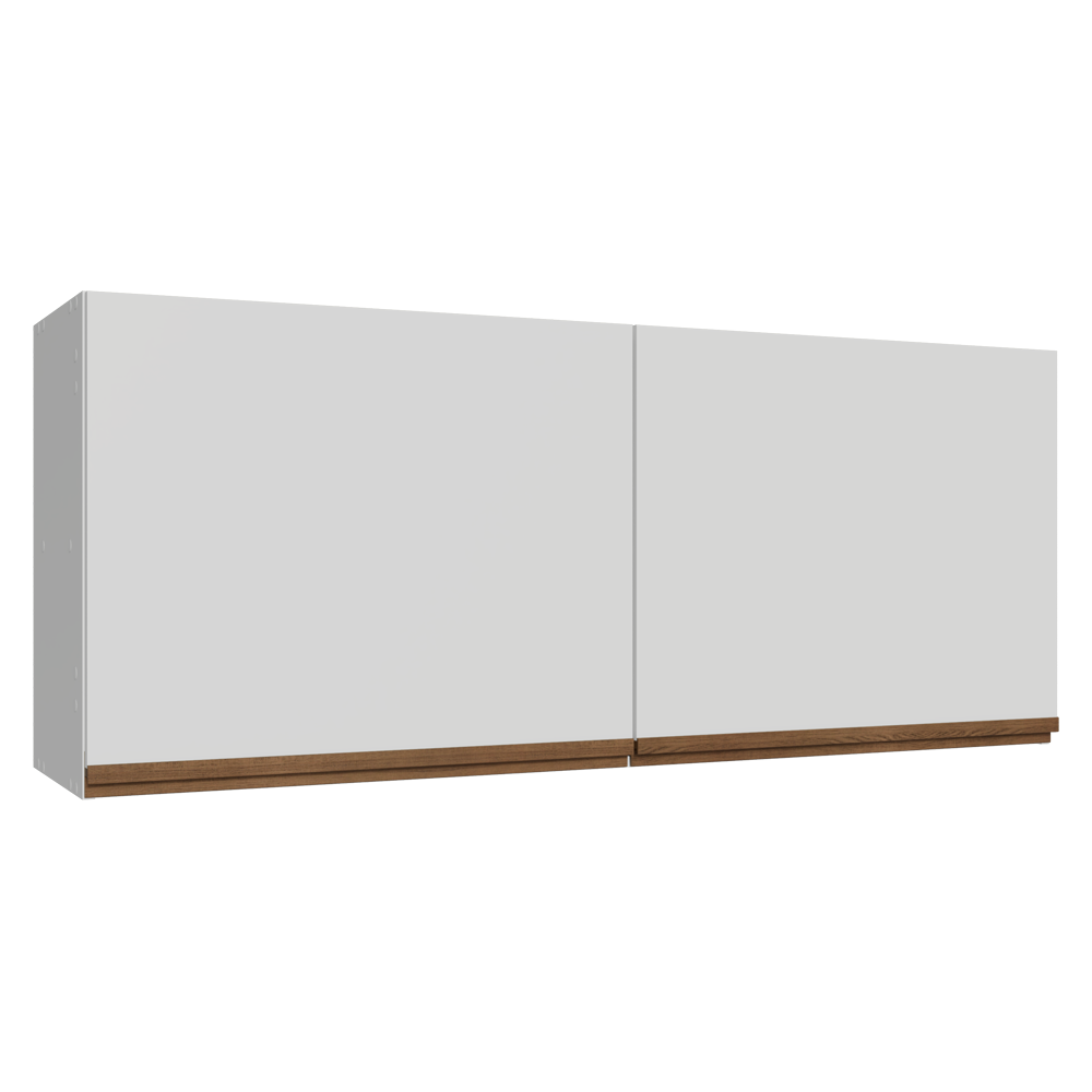 Armário Aéreo de Cozinha com 2 Portas 120 cm Branco Pieta Madesa