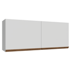 Armário Aéreo de Cozinha com 2 Portas 120 cm Branco Pieta Madesa