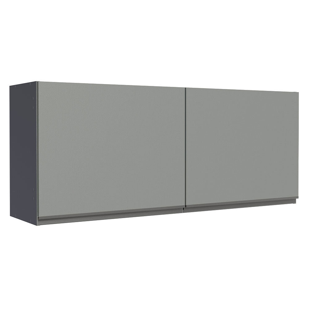 Armário Aéreo 120 x 50 cm 2 Portas Cinza Nice Madesa