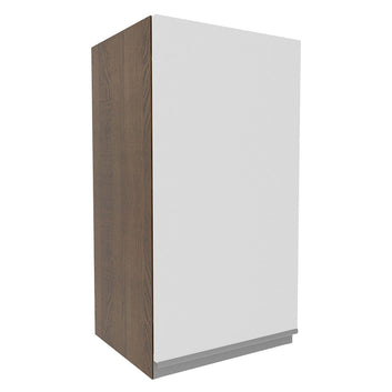 Armário Aéreo Madesa Glamy 35 cm 1 Porta Rustic/Branco