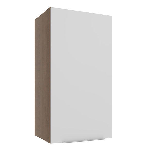 Armário Aéreo Madesa Stella 35 cm 1 Porta Rustic/Branco