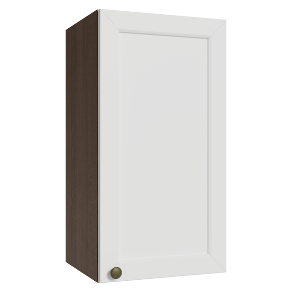 Armário Aéreo 35 cm 1 Porta Rustic/Branco Vik Madesa