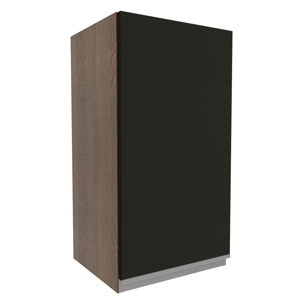 Armário Aéreo Madesa Glamy 35 cm 1 Porta Rustic/Preto