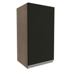 Armário Aéreo Madesa Glamy 35 cm 1 Porta Rustic/Preto