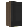 Armário Aéreo Madesa Lux 35 cm 1 Porta Rustic/Preto