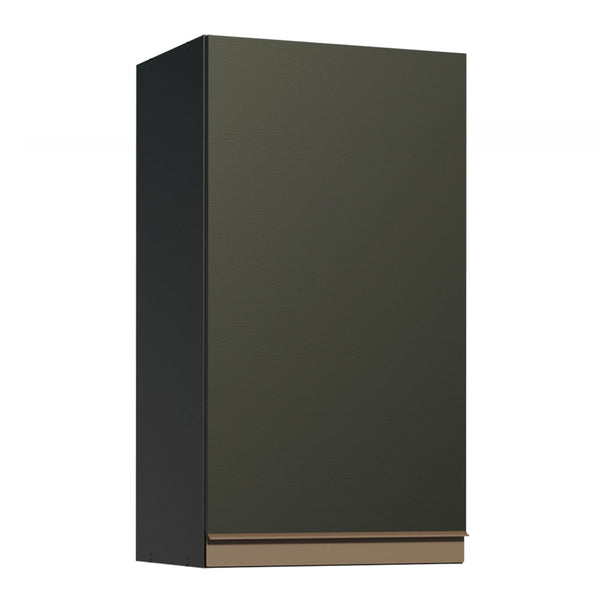 Armário Aéreo Madesa Reims 35 cm 1 Porta Preto