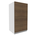 Armário Aéreo Madesa Glamy 35 cm 1 Porta Branco/Rustic