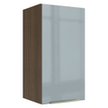 Armário Aéreo Madesa Lux 35 cm 1 Porta Rustic/Cinza