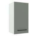 Armário Aéreo Madesa Agata 35 cm 1 Porta Branco/Cinza