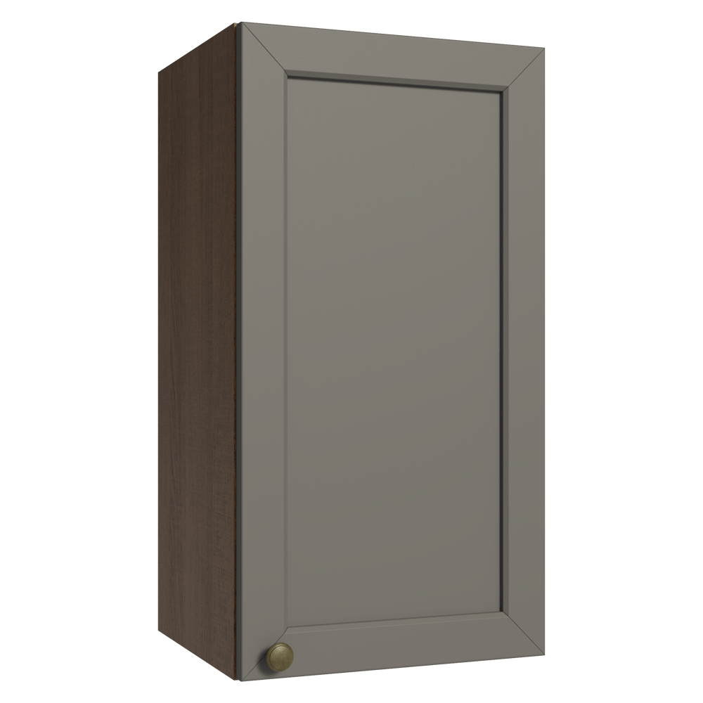 Armário Aéreo 35 cm 1 Porta Rustic/Cinza Vik Madesa