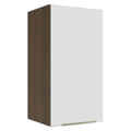 Armário Aéreo Madesa Lux 35 cm 1 Porta Rustic/Branco Veludo