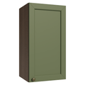 Armário Aéreo 35 cm 1 Porta Rustic/Verde Vik Madesa