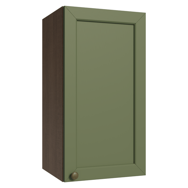 Armário Aéreo 35 cm 1 Porta Rustic/Verde Vik Madesa
