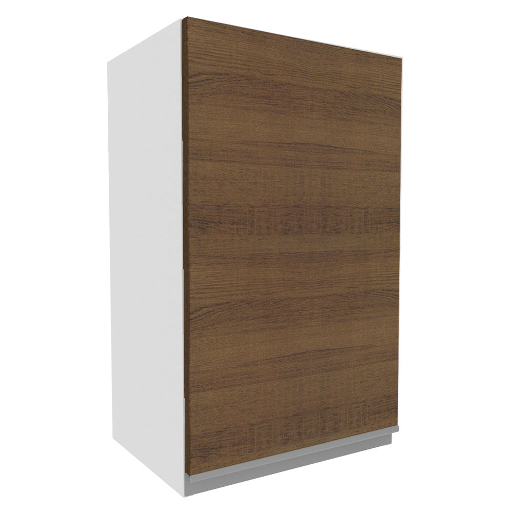 Armário Aéreo Madesa Acordes 100% MDF 40 cm 1 Porta Branco/Rustic