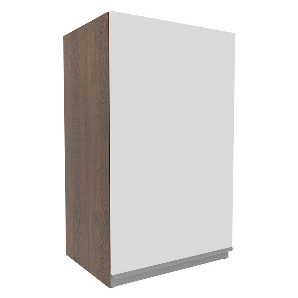 Armário Aéreo Madesa Glamy 40 cm 1 Porta Rustic/Branco