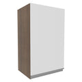 Armário Aéreo Madesa Glamy 40 cm 1 Porta Rustic/Branco