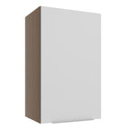 Armário Aéreo Madesa Stella 40 cm 1 Porta Rustic/Branco