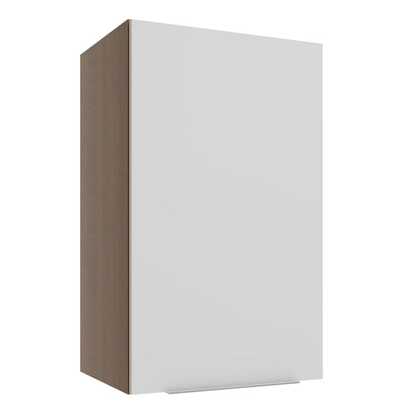 Armário Aéreo Madesa Stella 40 cm 1 Porta Rustic/Branco