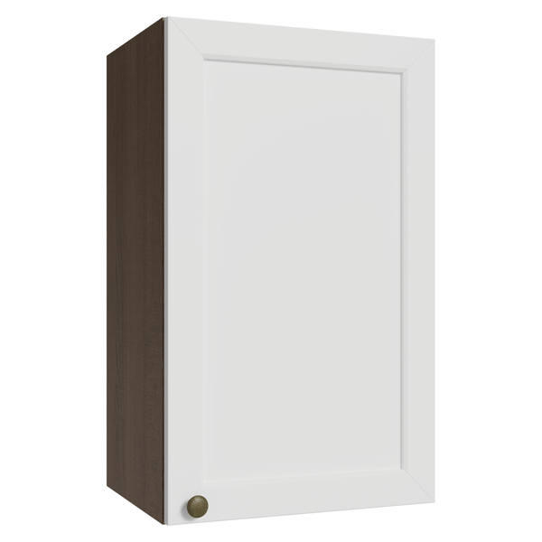 Armário Aéreo 40 cm 1 Porta Rustic/Branco Vik Madesa