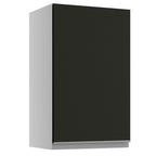 Armário Aéreo Madesa Glamy 40 cm 1 Porta Branco/Preto