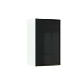 Armário Aéreo Madesa Lux 40 cm 1 Porta Branco/Preto
