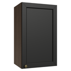 Armário Aéreo 40 cm 1 Porta Rustic/Preto Vik Madesa