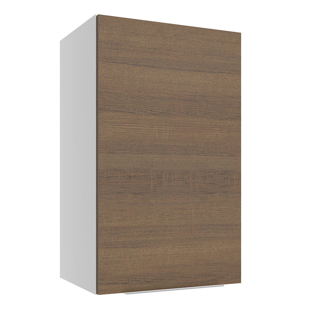 Armário Aéreo Madesa Stella 40 cm 1 Porta Branco/Rustic
