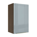 Armário Aéreo Madesa Lux 40 cm 1 Porta Rustic/Cinza