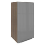 Armário Aéreo Madesa Lux 40 x 83 cm 1 Porta Rustic/Cinza