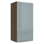 Armário Aéreo Madesa Lux 40 x 83 cm 1 Porta Rustic/Cinza