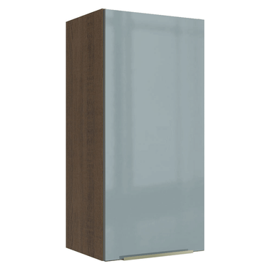 Armário Aéreo Madesa Lux 40 x 83 cm 1 Porta Rustic/Cinza