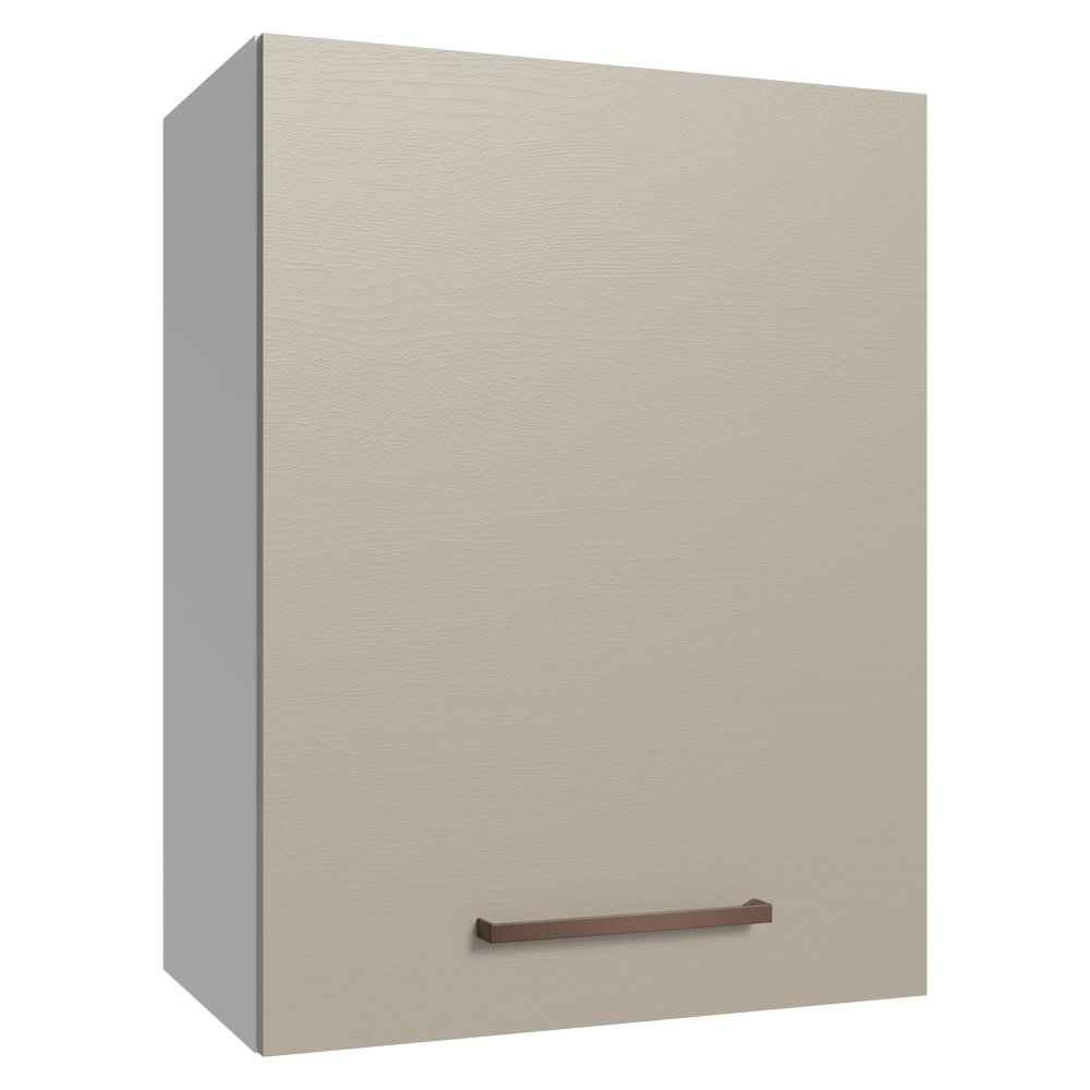 Armário Aéreo 50cm 1 Porta Branco/Crema Agata Madesa