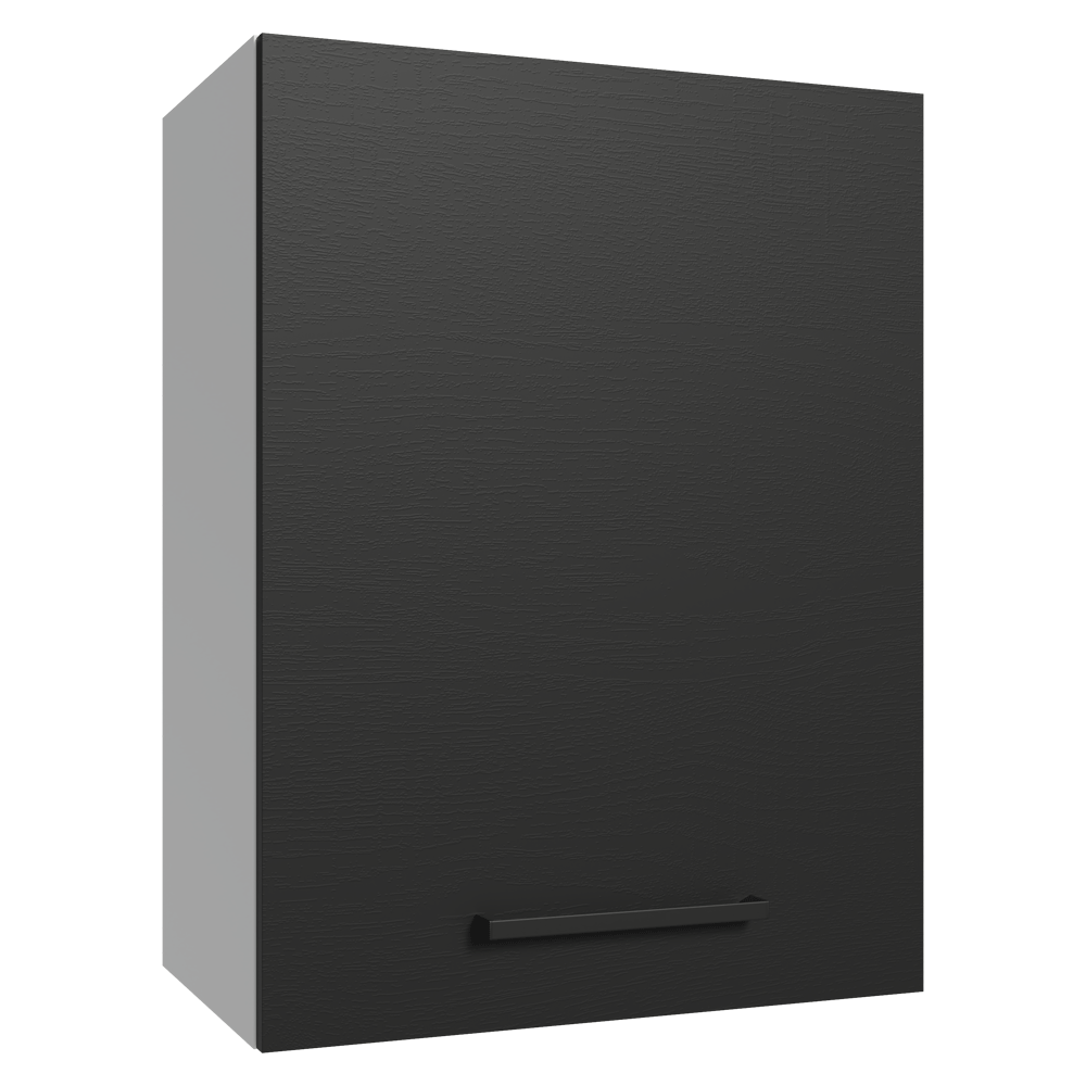 Armário Aéreo 50cm 1 Porta Branco/Preto Agata Madesa