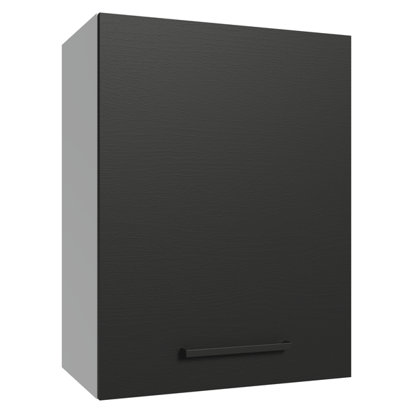 Armário Aéreo 50cm 1 Porta Branco/Preto Agata Madesa