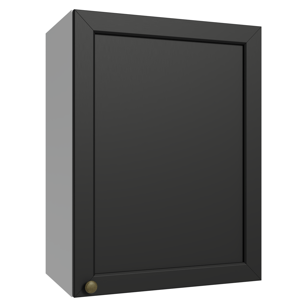 Armário Aéreo 50 cm 1 Porta Branco/Preto Vik Madesa