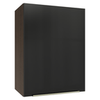 Armário Aéreo 50cm 1 Porta Rustic/Preto Lux Madesa