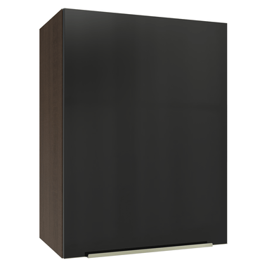 Armário Aéreo 50cm 1 Porta Rustic/Preto Lux Madesa