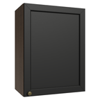 Armário Aéreo 50cm 1 Porta Rustic/Preto Vik Madesa