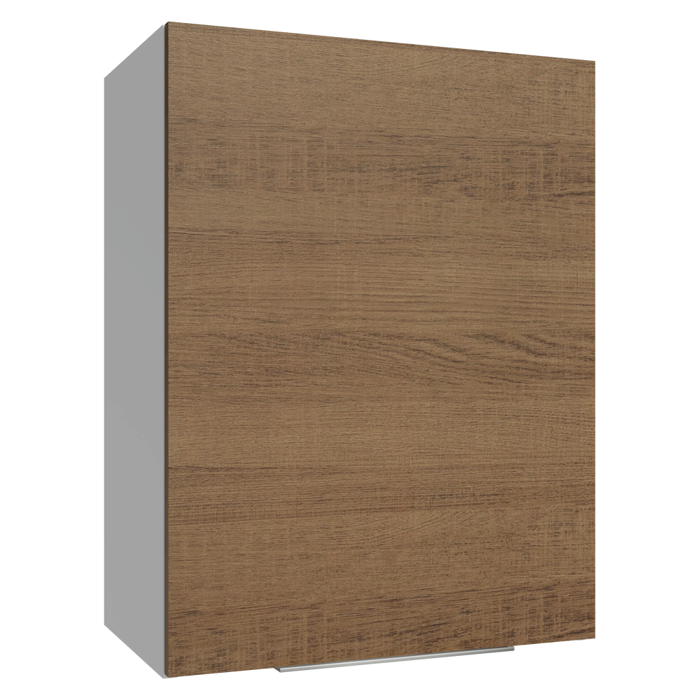 Armário Aéreo 50cm 1 Porta Branco/Rustic Stella Madesa