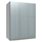 Armário Aéreo 50cm 1 Porta Branco/Cinza Lux Madesa