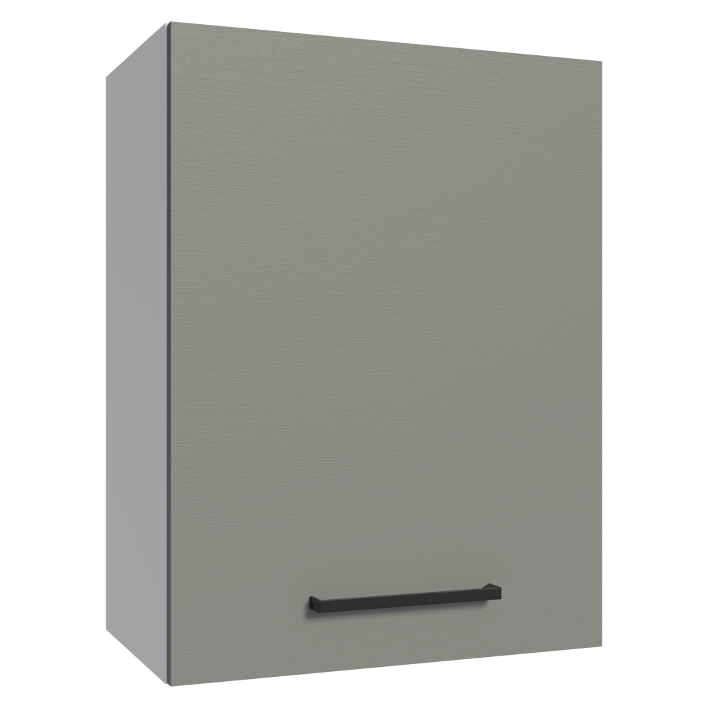 Armário Aéreo 50cm 1 Porta Branco/Cinza Agata Madesa