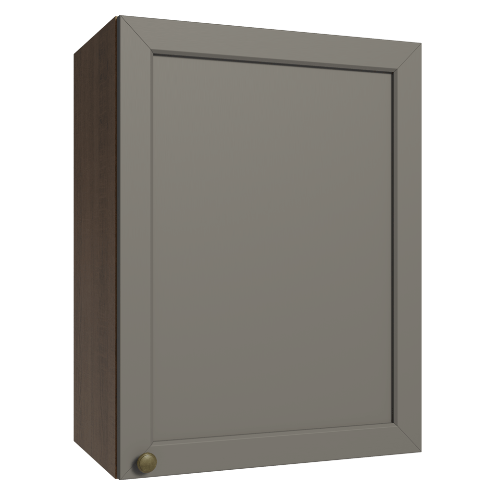 Armário Aéreo 50cm 1 Porta Rustic/Cinza Vik Madesa