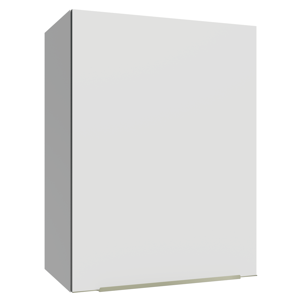 Armário Aéreo 50cm 1 Porta Branco/Branco Veludo Lux Madesa