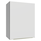 Armário Aéreo 50cm 1 Porta Branco/Branco Veludo Lux Madesa