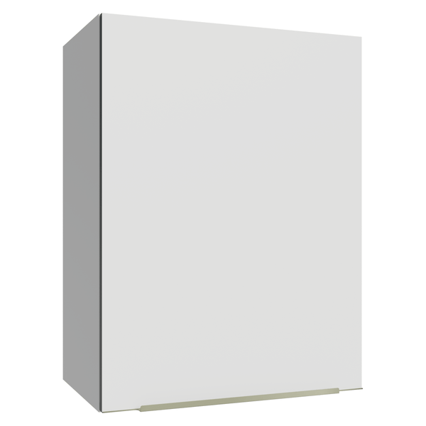Armário Aéreo 50cm 1 Porta Branco/Branco Veludo Lux Madesa