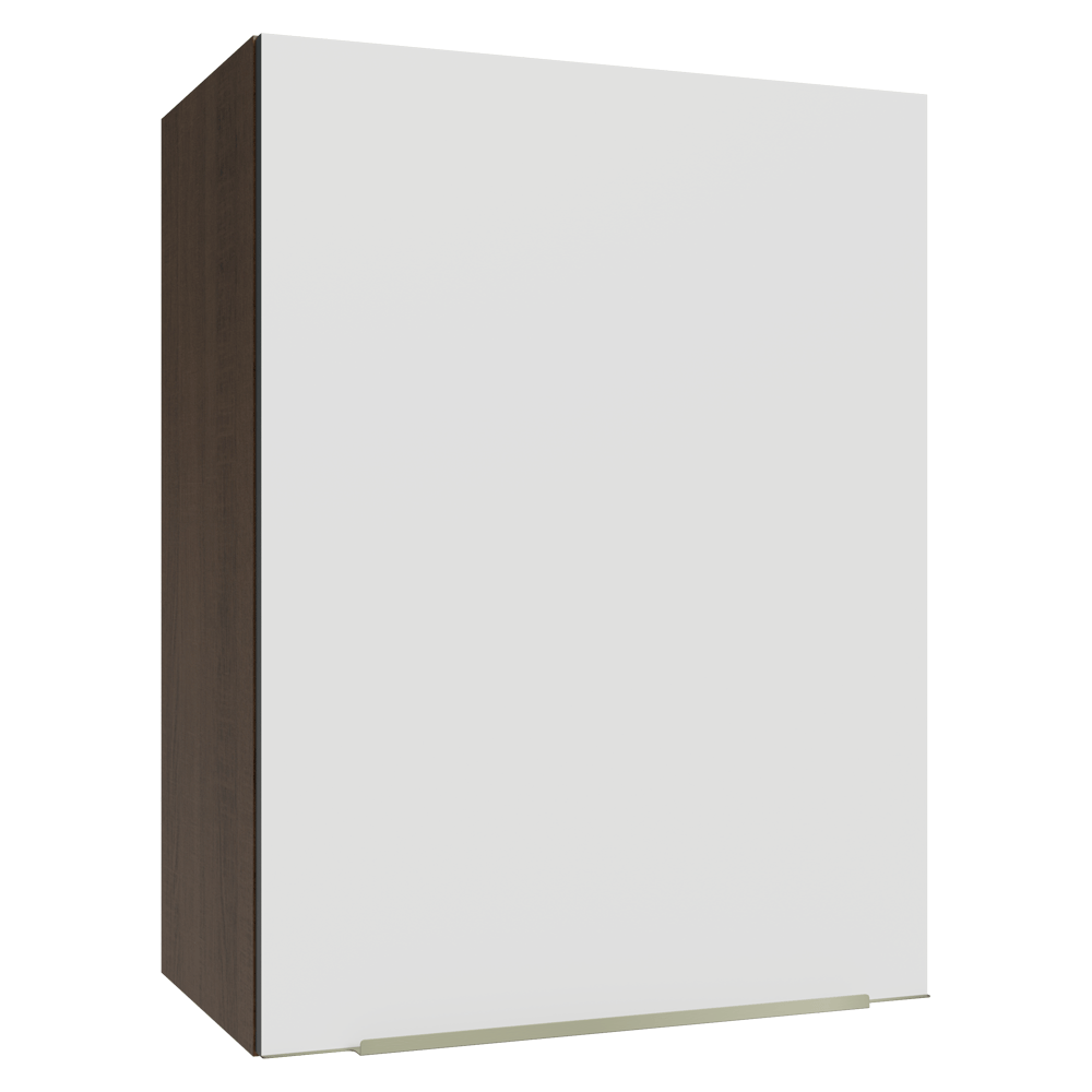Armário Aéreo 50cm 1 Porta Rustic/Branco Veludo Lux Madesa