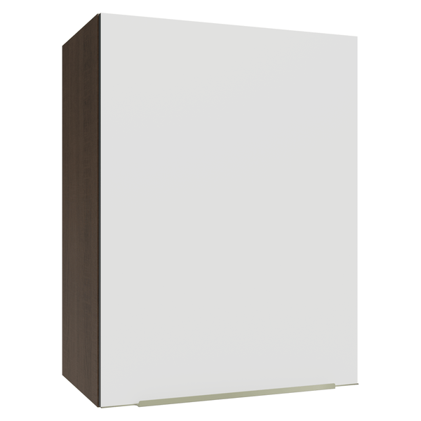 Armário Aéreo 50cm 1 Porta Rustic/Branco Veludo Lux Madesa