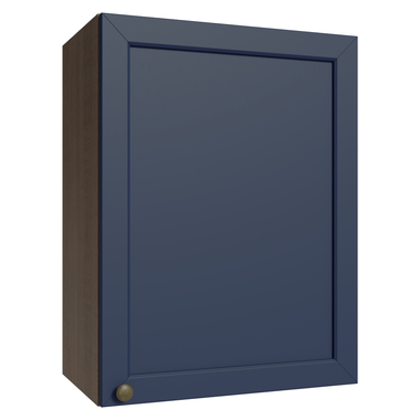Armário Aéreo 50cm 1 Porta Rustic/Azul Vik Madesa