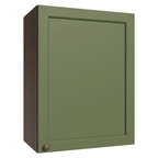 Armário Aéreo 50cm 1 Porta Rustic/Verde Vik Madesa